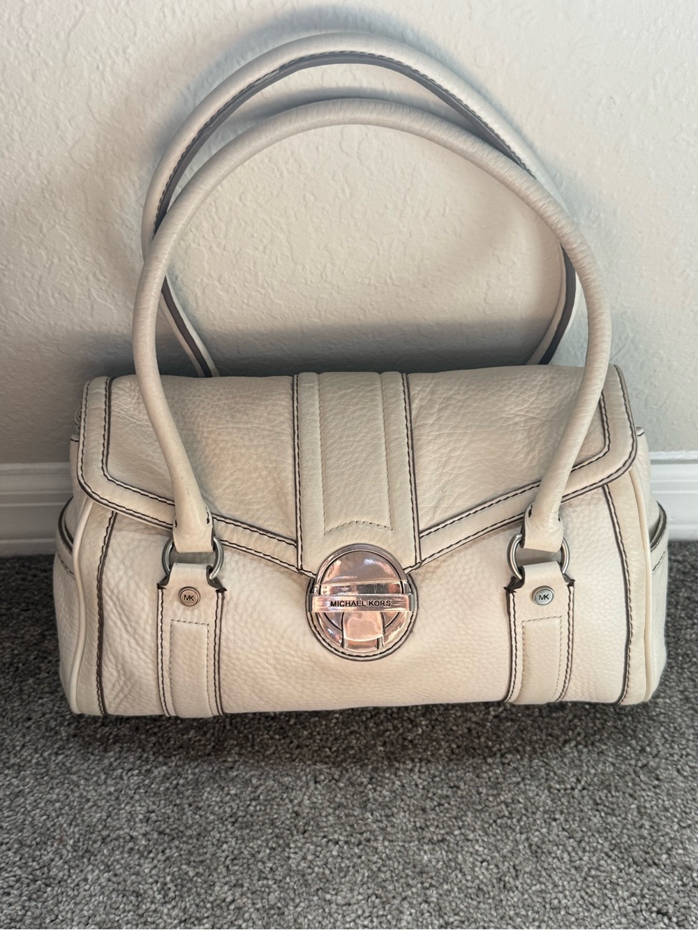 Michael Kors Westbury Pebbled Leather Shoulder Bag